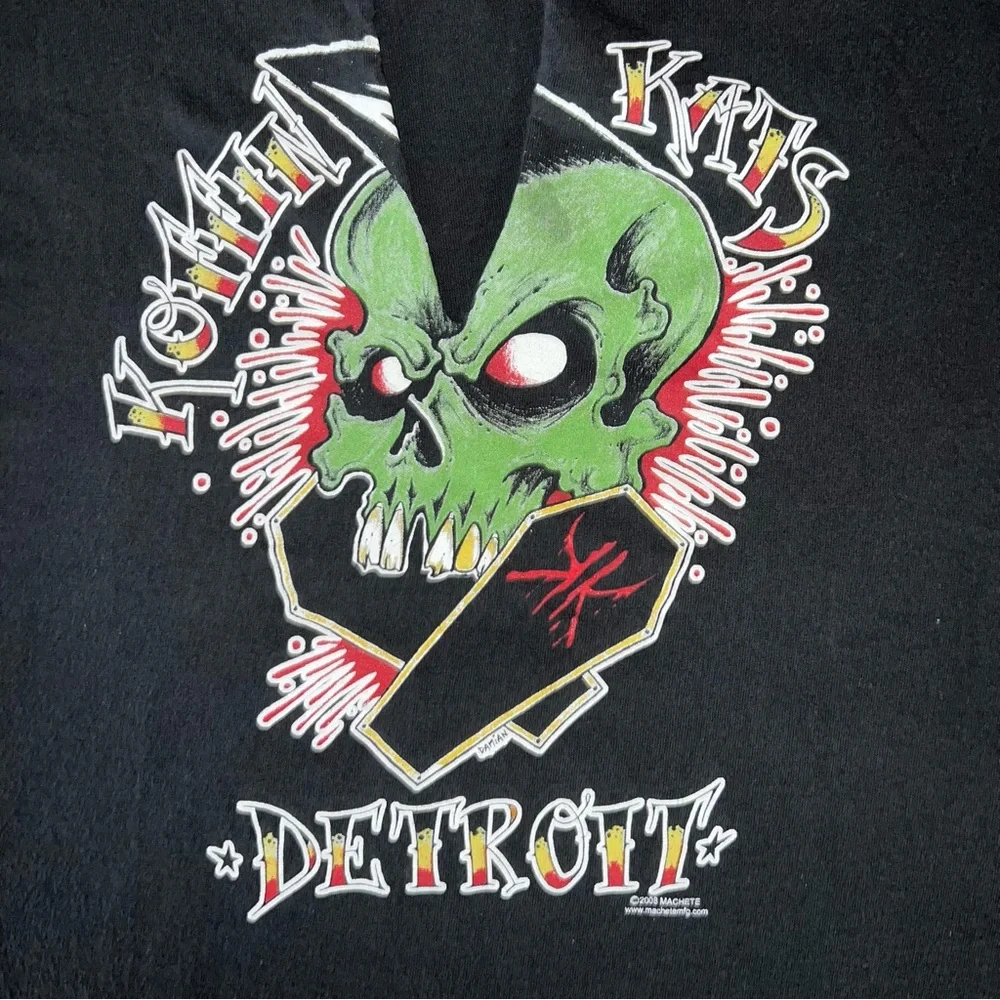 The Koffin Kats Dettoit Psychobilly Machete 2008 Graphic Shirt - Picture 5 of 8